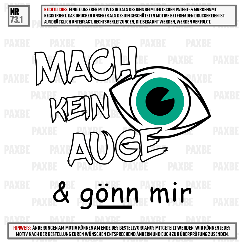 MACH KEIN AUGE  GÖNN MIR 73.1 MACH KEIN AUGE  GÖNN MIR 73.1