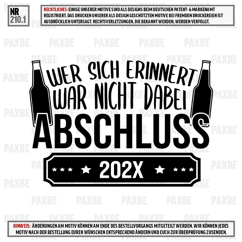 WER SICH ERINNERT WAR NICHT DABEI BIER 210.1 WER SICH ERINNERT WAR NICHT DABEI BIER 210.1
