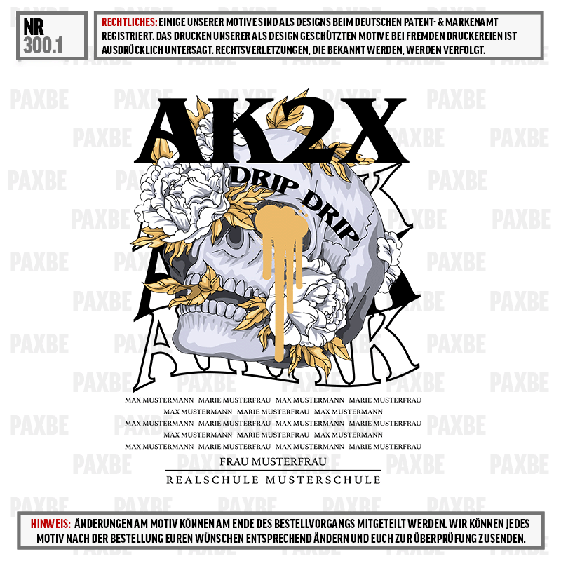 schädel, blume, drip, grafik, poster, Schädel, Blume, Drip, Illustration, Modekunst