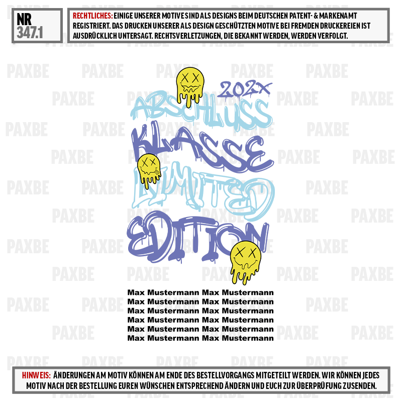 T-Shirt, Kleidung, Kunst-Print, Edition, Max Mustermann, graffiti, künstlerisch, gedruckt, textural, edition