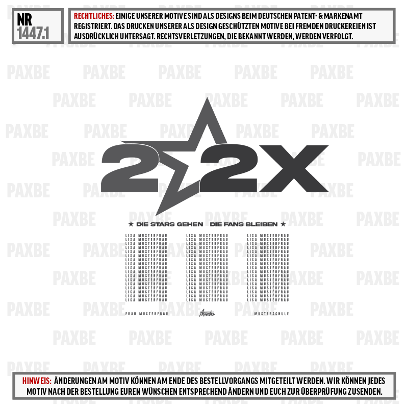 poster, 2X2X, stern, musterfrau, logo, stern, logo, 2022, poster, paxbe