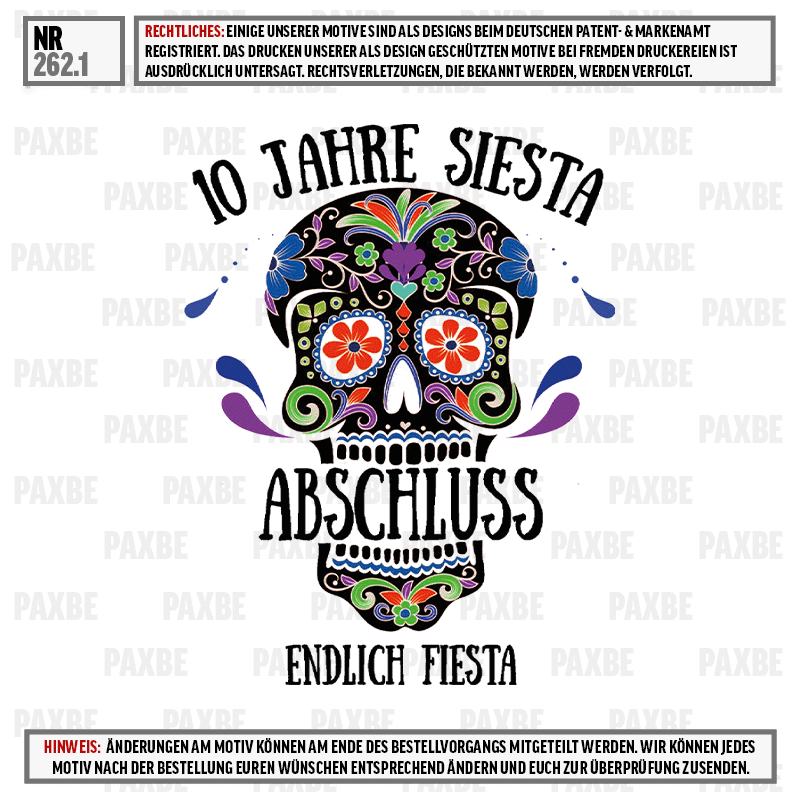 süßes Schädel, bunter Schädelkunst, bunter Totenkopf, Fiesta-Motiv, Tag der Toten