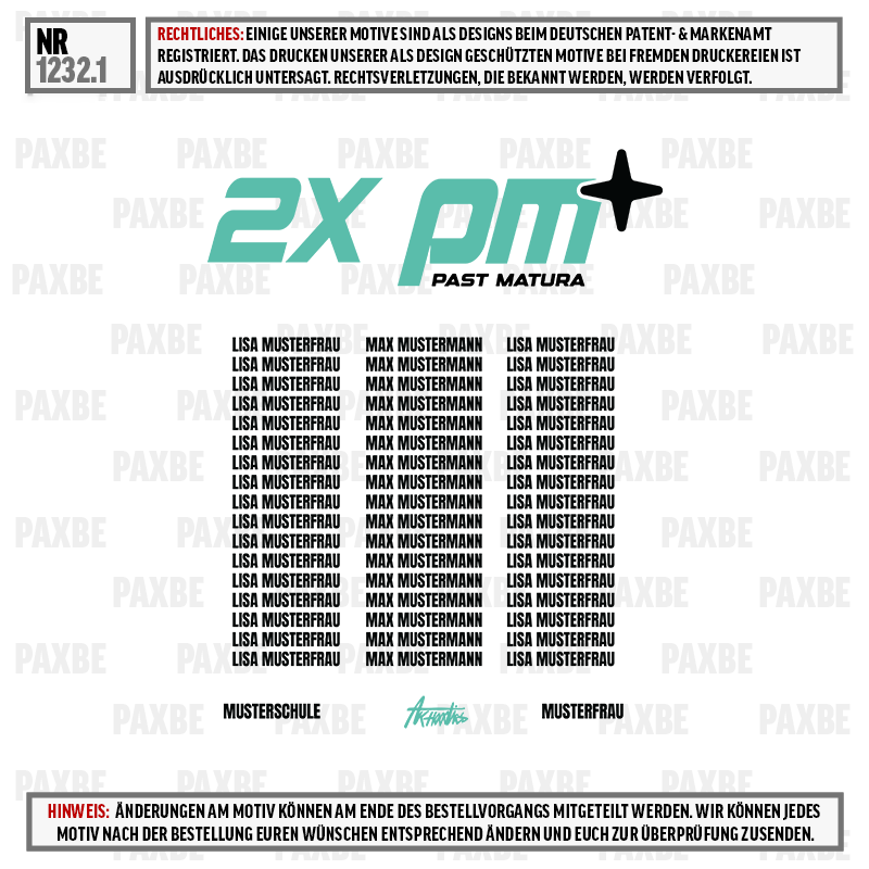 Logo, Text, Muster, Print, Brandfrei, T-Shirt, Musterfrau, Musterlogo, 2x Pit, Mikrotext