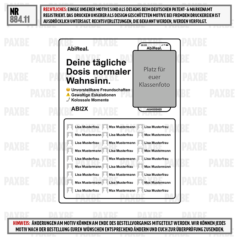 Klassenversion, Schülerliste, Profil-Platzhalter, Namensliste, Klassenfoto-Layout, A4-Poster, Namensplatzhalter, Klassensfoto-Gitter, Porträt-Symbole, Layout-Diagramm