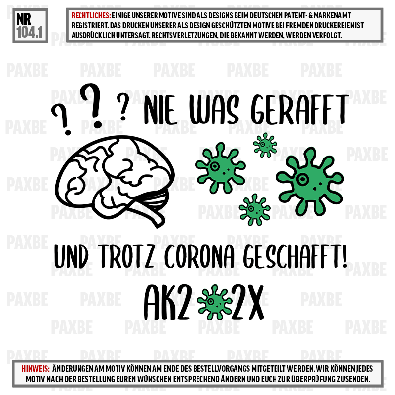 NIE WAS GERAFFT UND TROTZ CORONA GESCHAFFT 104.1 NIE WAS GERAFFT UND TROTZ CORONA GESCHAFFT 104.1