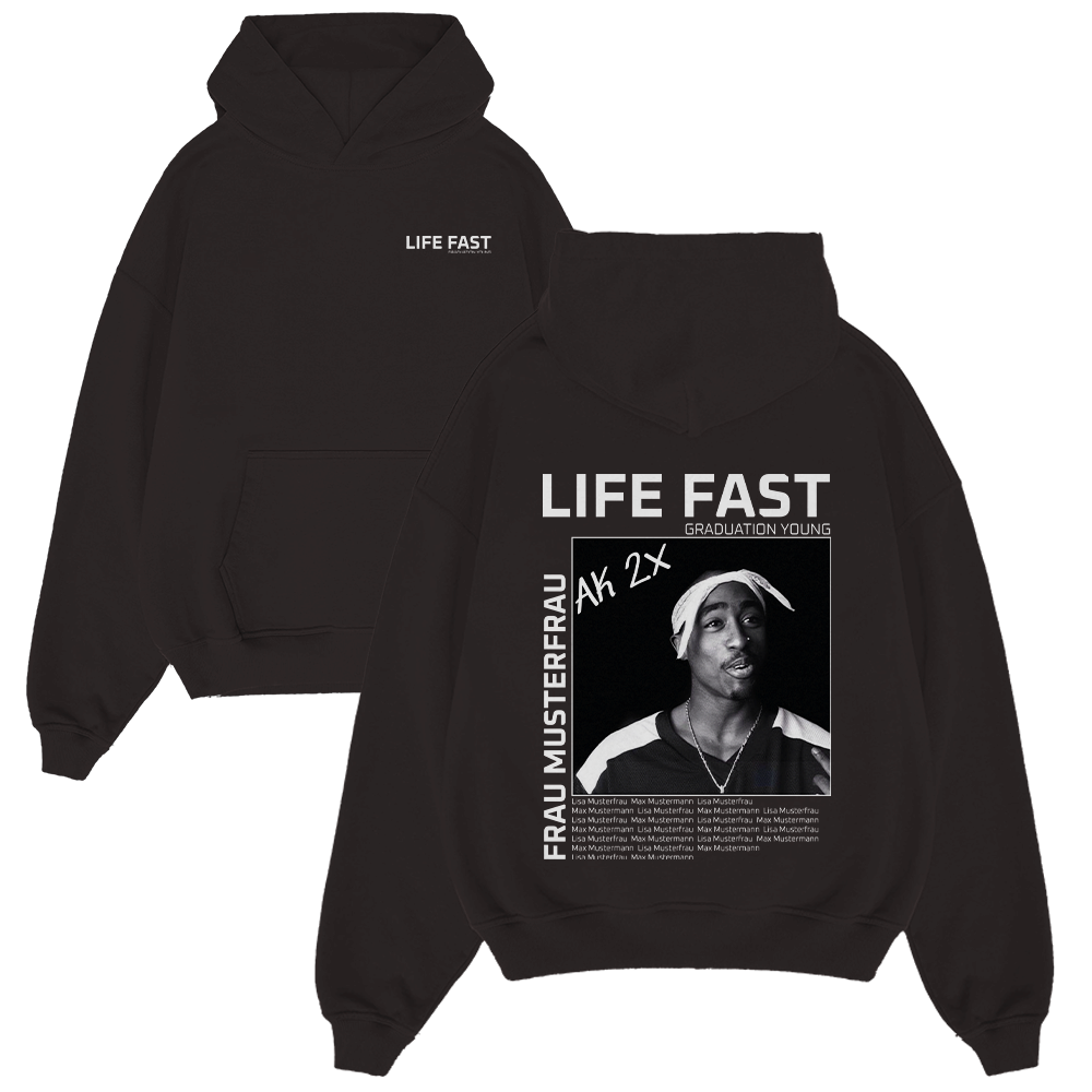 LIFE FAST GRADUATION YOUNG 815.1 Strickwaren, Pullover, Sweatshirt, Kapuzenpulli, Kapuze