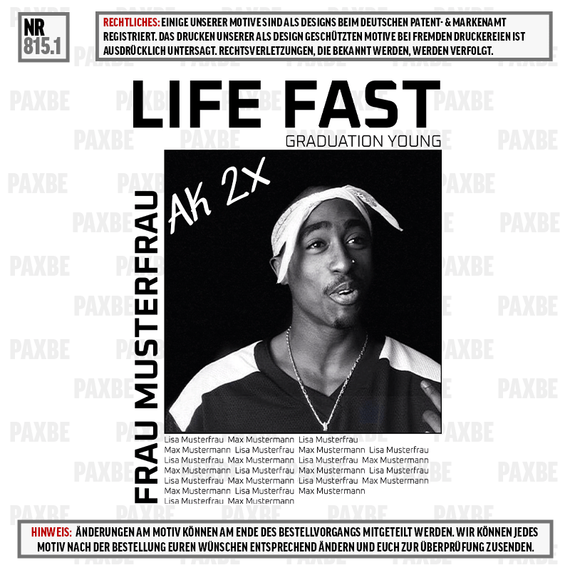 LIFE FAST GRADUATION YOUNG 815.1 LIFE FAST GRADUATION YOUNG 815.1