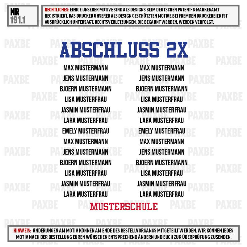 Abschlusszeugnis, Abschluss, Musterfrau, Musterfrau, Musterklasse, Abschluss, Titel, Kleidung, Muster, Label