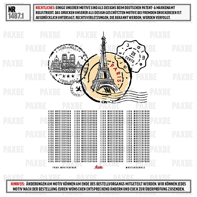 Postkarte, Paris, Eiffelturm, Stempel, France, Paris, Eiffelturm, Poststempel, Stempelmotiv, Kunstdruck