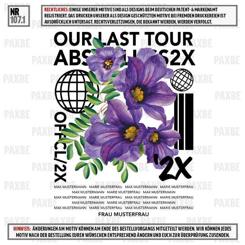 OUR LAST TOUR FLOWERS 107.1 OUR LAST TOUR FLOWERS 107.1