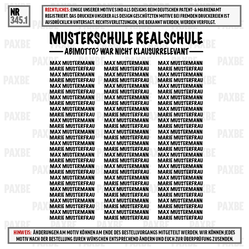 ABIMOTTO NICHT KLAUSURRELEVANT 345.1 ABIMOTTO NICHT KLAUSURRELEVANT 345.1
