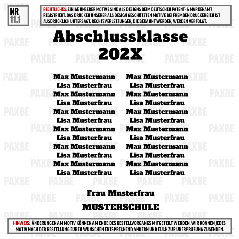 ABSCHLUSSINDUSTRIES 11.1 ABSCHLUSSINDUSTRIES 11.1