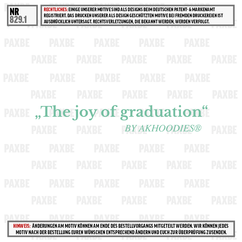 Graduation, Die Freude des Abschlusses, Spruch, grüner Text, Poster-Design, Graduation, Textdesign, Zitate-Grafik, Poster, Printdesign