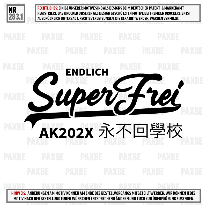 ENDLICH SUPERFREI 283.1 ENDLICH SUPERFREI 283.1