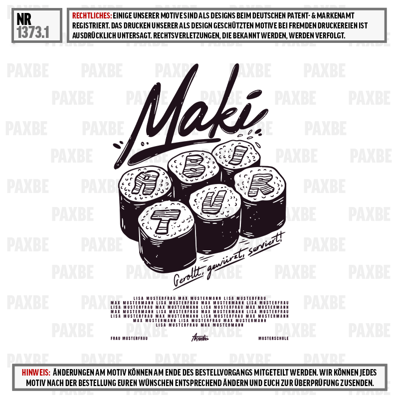 Sushi-Rolle, Maki, Schwarzweiß, Illustration, Japanische Küche, sushi, maki, roll, sake, handroll