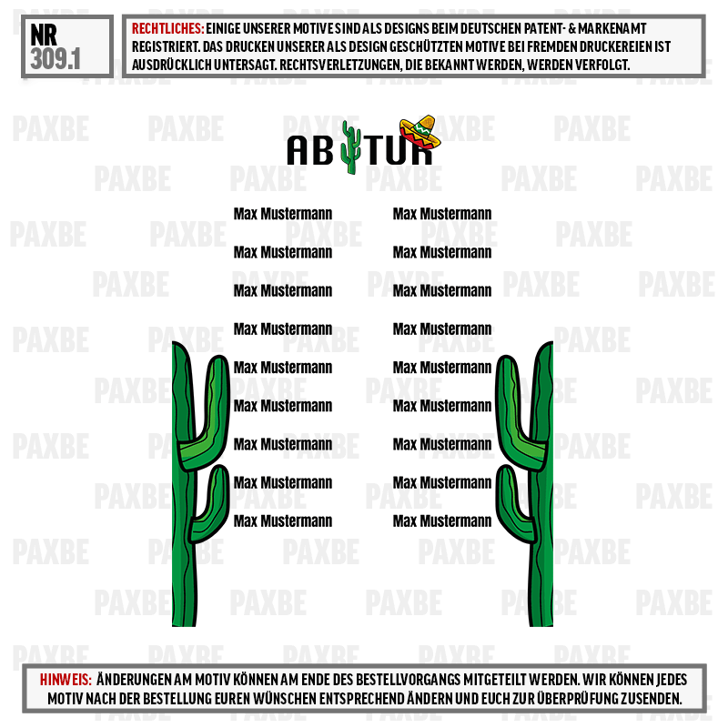 Kaktus, Schmetterling, Logo, personalisierte, Druckdatei, Kakteen-Motiv, Kaktus, Saal-Design, Motivdruck, Personalisierbar