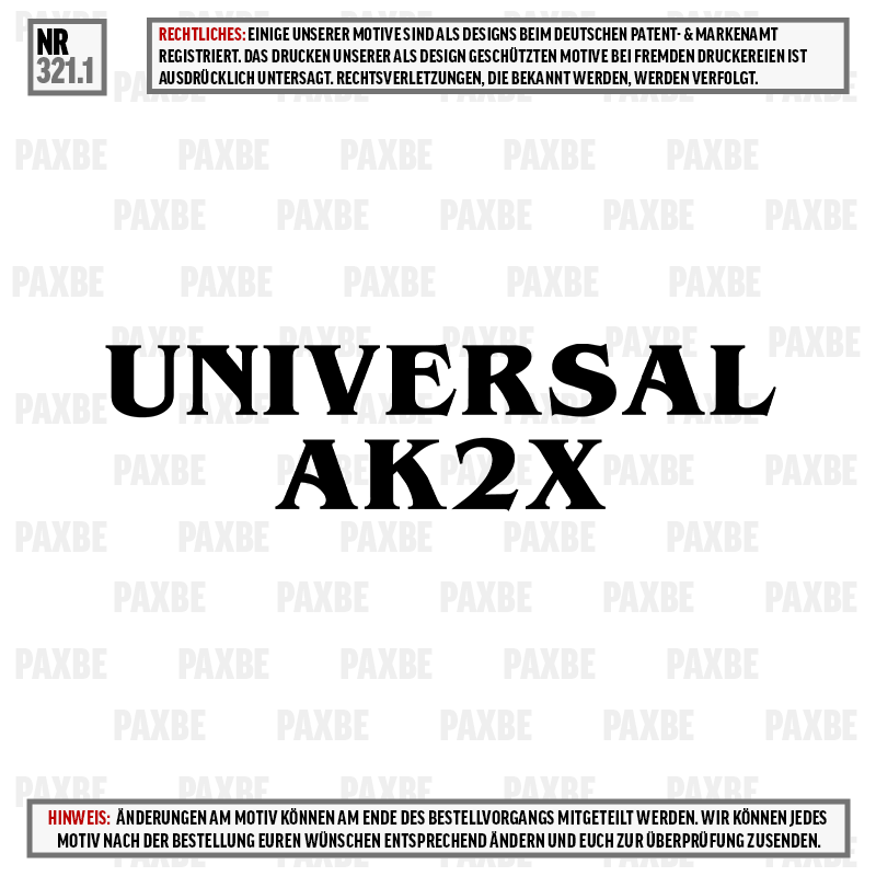 UNIVERSAL HAND 321.1 Text, Zeitung