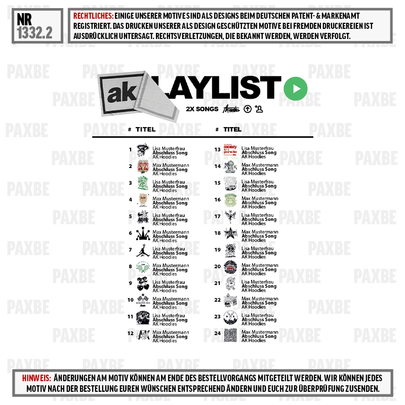 playlist, ak, hoodies, tshirts, print, Playlist, AK Hoodies, abstrakte Kunst, Liste, Grafikdesign
