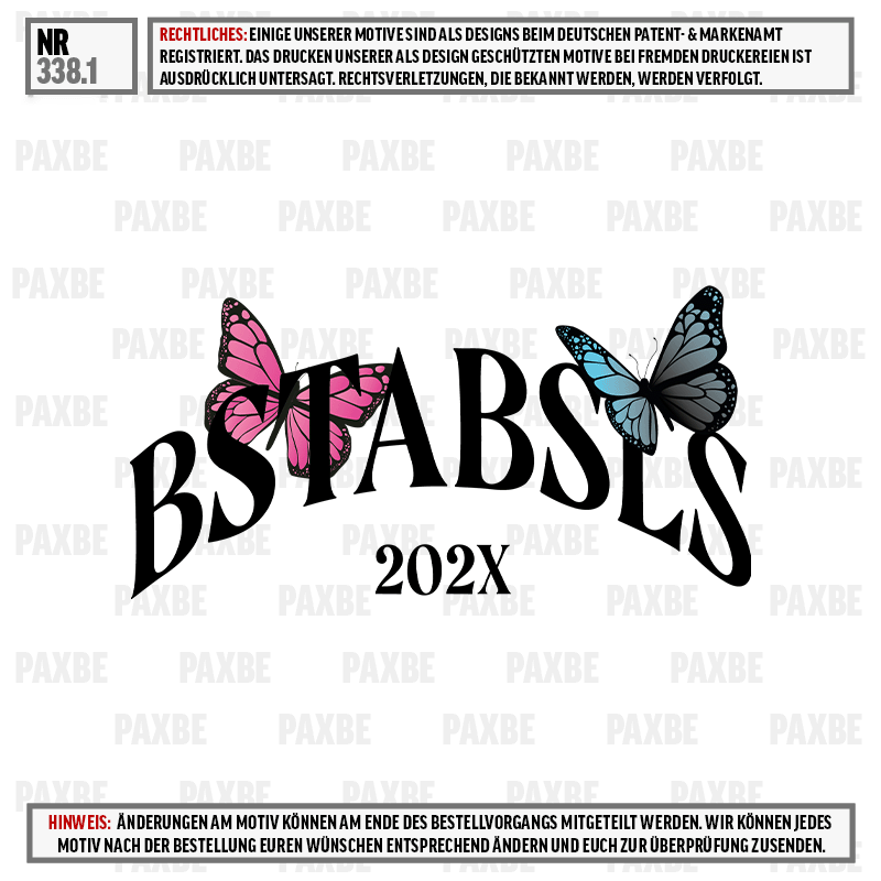 Schmetterling, Blumenmotiv, Jahresdesign, Textlogo, Vintage Schrift, Schmetterlinge, Text, Kalender, 202x, Grafik