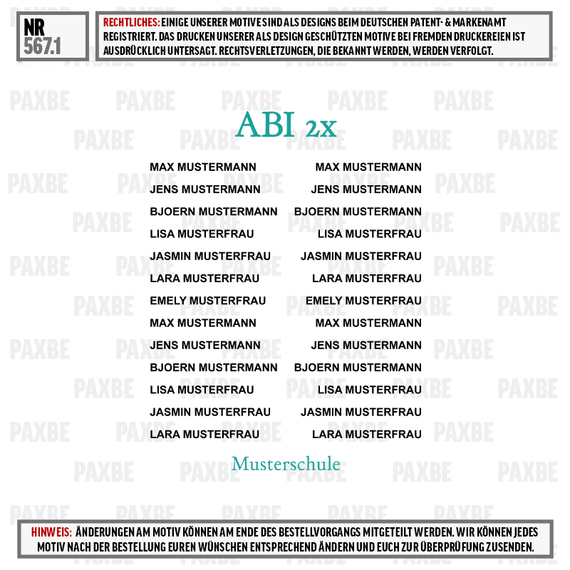 Logo, Text, Abitur, Musterschule, Abi 2x, name, template, label, seite, druckvorlage