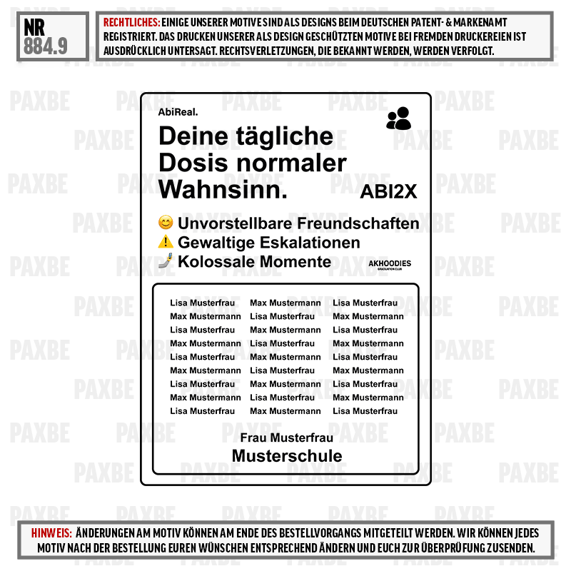 label, musterschool, musterschule, school badge, nameplate, grocery, medizinisch, verpackung, warndeklaration, text auf etikett
