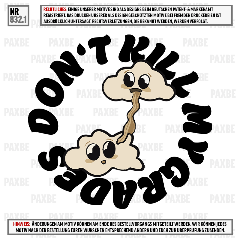 DONT KILL MY GRADES 832.1 DONT KILL MY GRADES 832.1