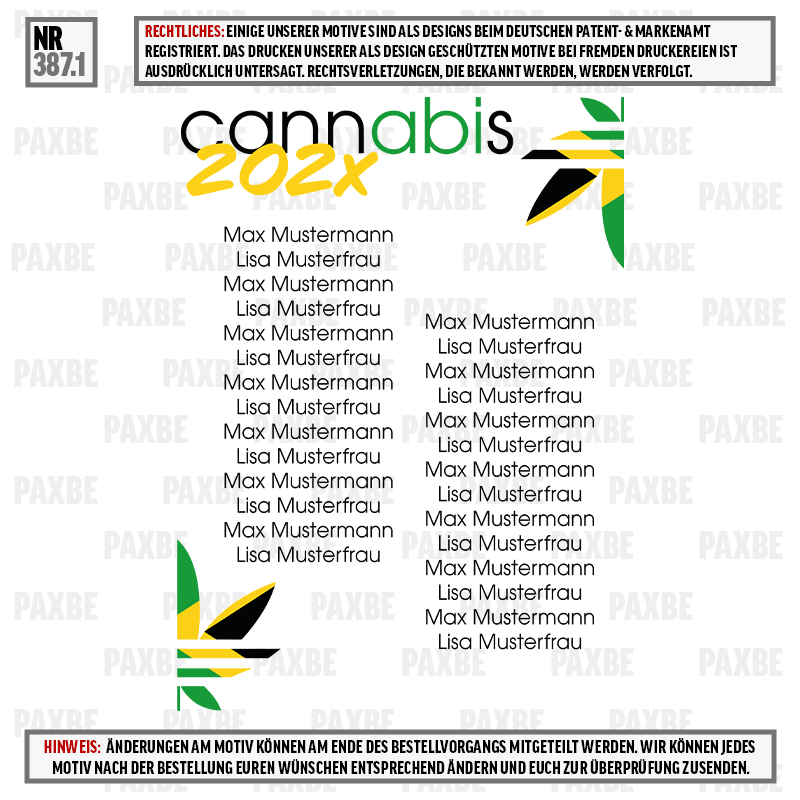 CANNABIS WIR HABENS DRUCHGEZOGEN 387.1 CANNABIS WIR HABENS DRUCHGEZOGEN 387.1