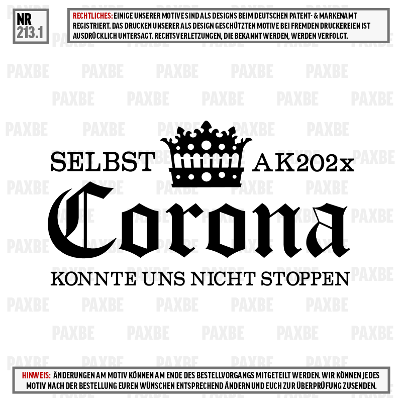 SELBST CORONA KONNTE UNS NICHT STOPPEN 213.1 SELBST CORONA KONNTE UNS NICHT STOPPEN 213.1