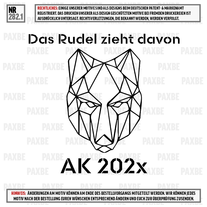 DAS RUDEL ZIEHT DAVON WOLF 282.1 DAS RUDEL ZIEHT DAVON WOLF 282.1