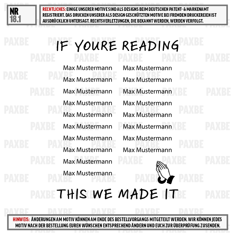 poster, Gebet, Hand, Gebetshände, This we made it, Betende Hände, Handsymbol, This we made it, Text-Poster, Namensliste Platzhalter