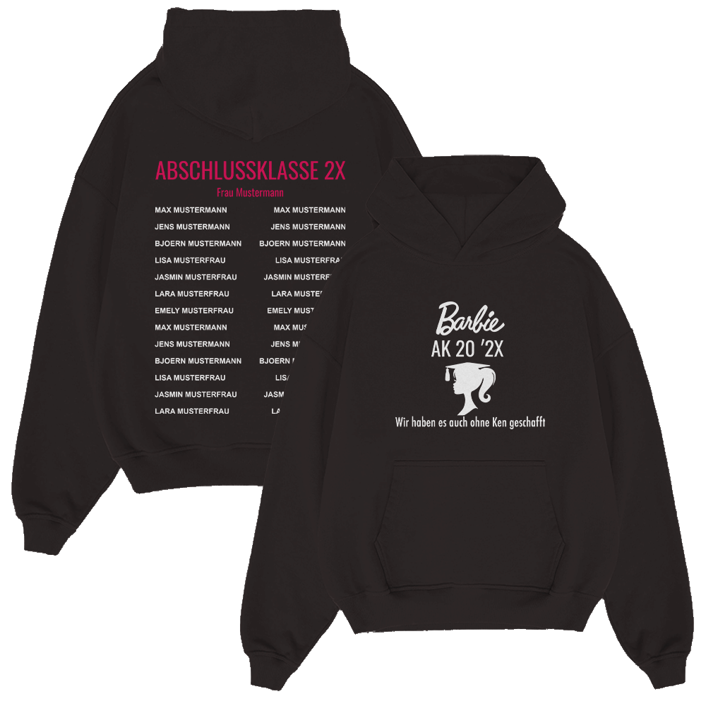 BARBIE WIR HABEN ES AUCH OHNE KEN GESCHAFFT 126.1 Strickwaren, Pullover, Sweatshirt, Kapuzenpulli, Kapuze, Strickwaren, Pullover, Sweatshirt, Kapuzenpulli, Kapuze