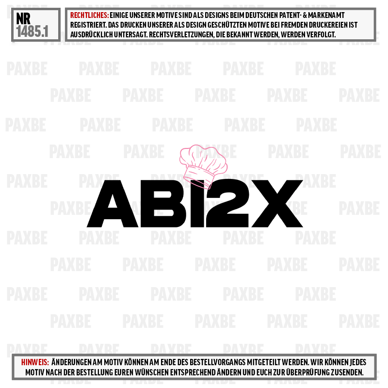 Kochmütze, Schutzhut, Küchenhintergrund, Motivtext, Produktart, kochmütze, logo, AB12X, text, schwarz
