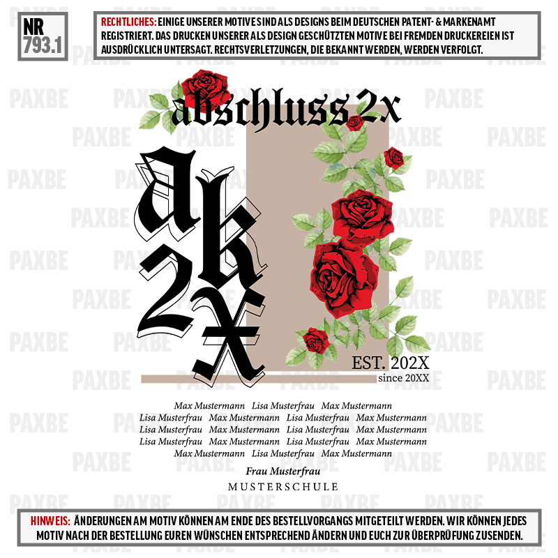 ABSCHLUSS EST. ROSE 793.1  ABSCHLUSS EST. ROSE 793.1