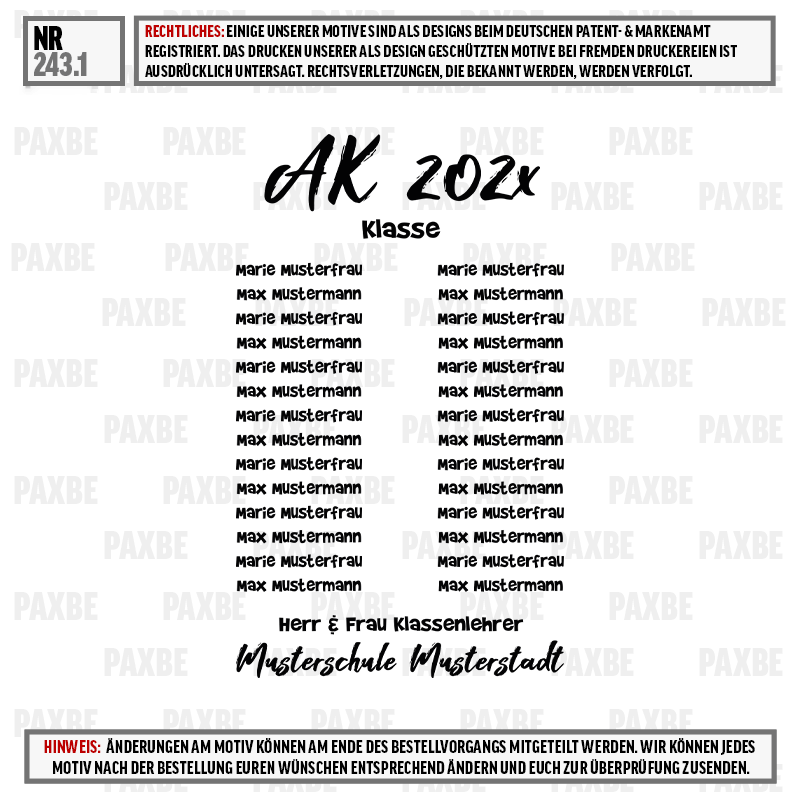 classimage, classroom, name-labels, notebook, certificate, Klassenraum, Lehrer, Notizbuch, Musterfrau, Musterstadt