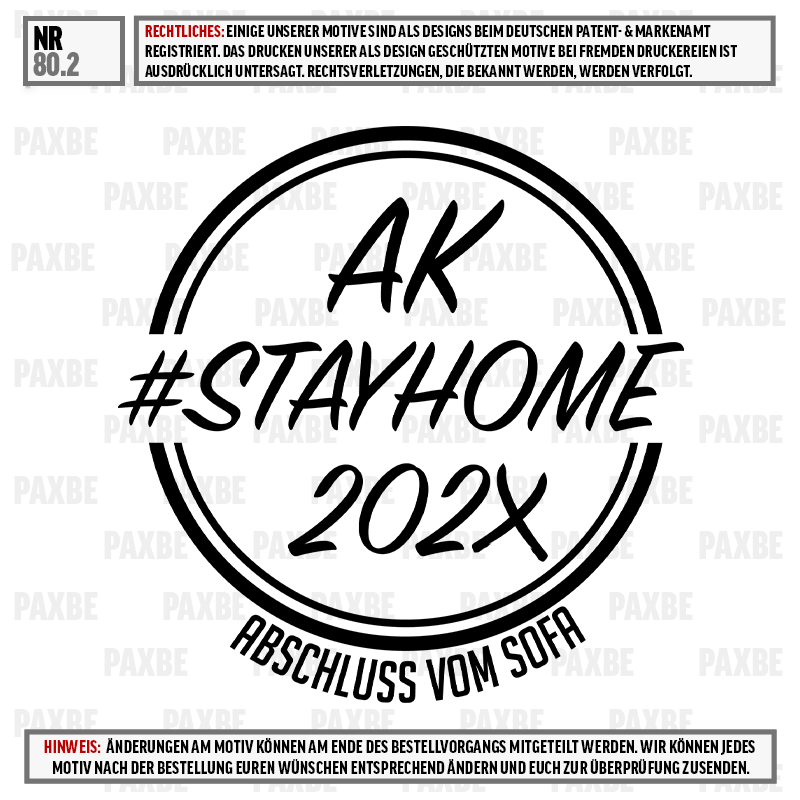 Kreislogo, handschrift, #stayhome, 202x, Abschluss vom Sofa, t-shirt, stay home, 202X, circle logo, print design