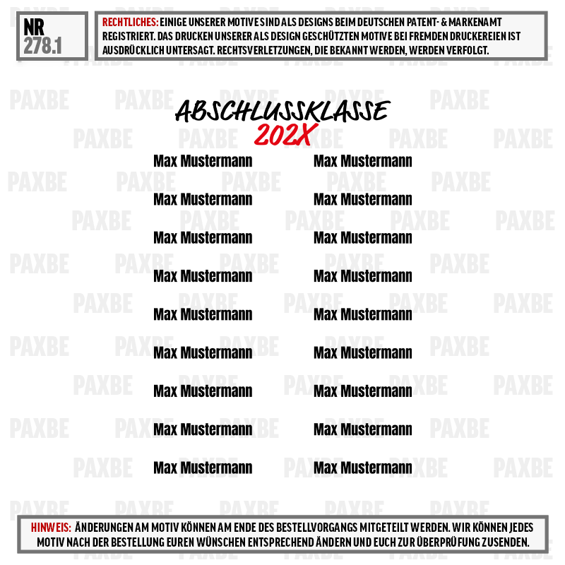 Abschluss, Klassenfoto, Schulabschluss-202X, Gruppenbild, Klassenporträt, Klasse, Abschluss, Zertifikat, Vorlage, Beispieldaten