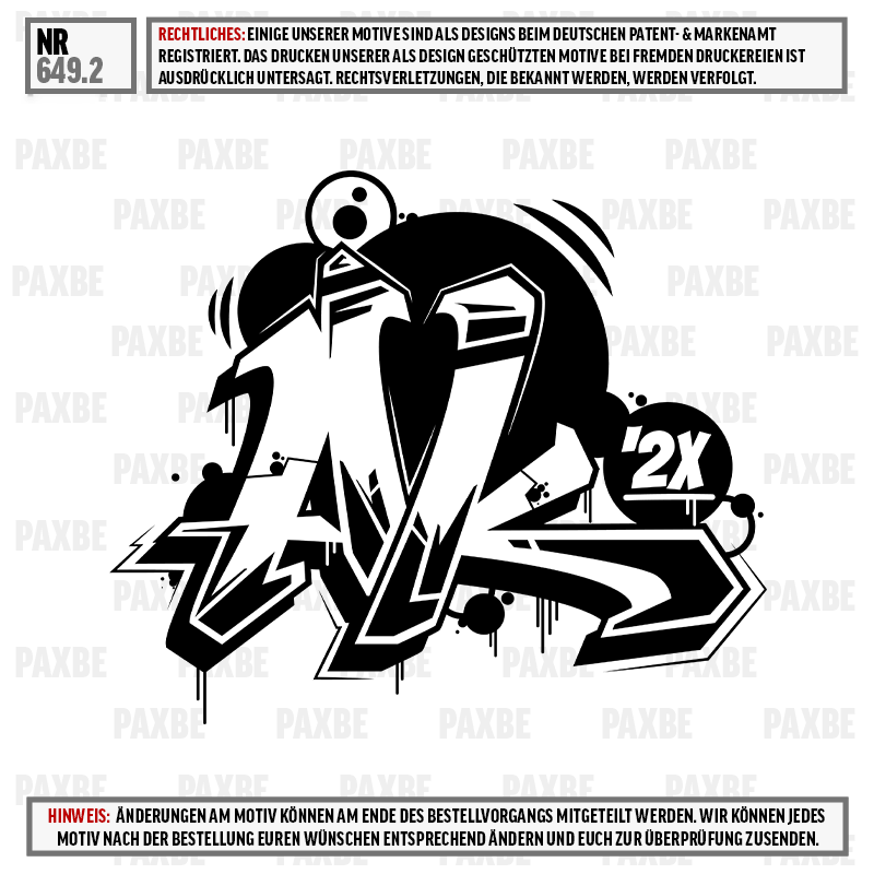 Schablone, Text, Schablone, Text