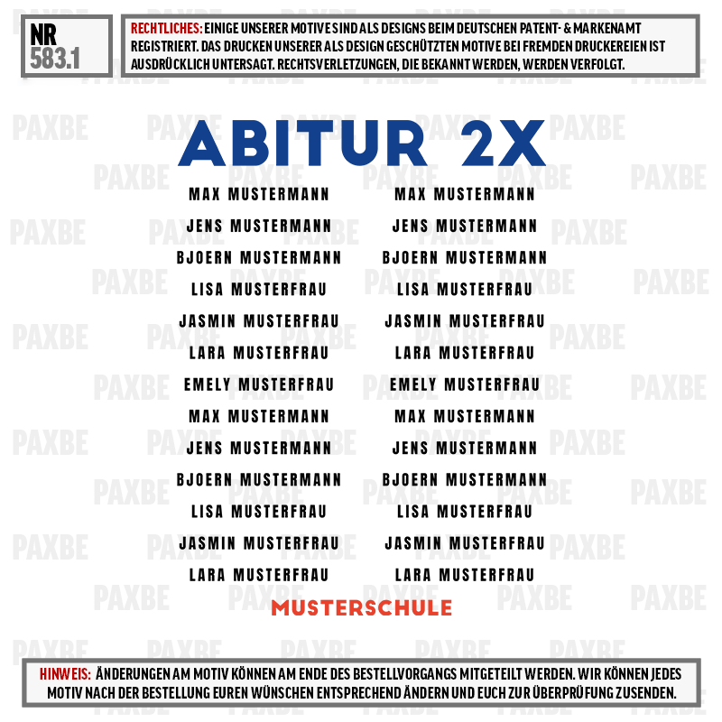 abitur, zertifikat, abschluss, klassenfoto, schulmotto, Abitur, Schule, Musterfrau, Muster, Kopfzeile