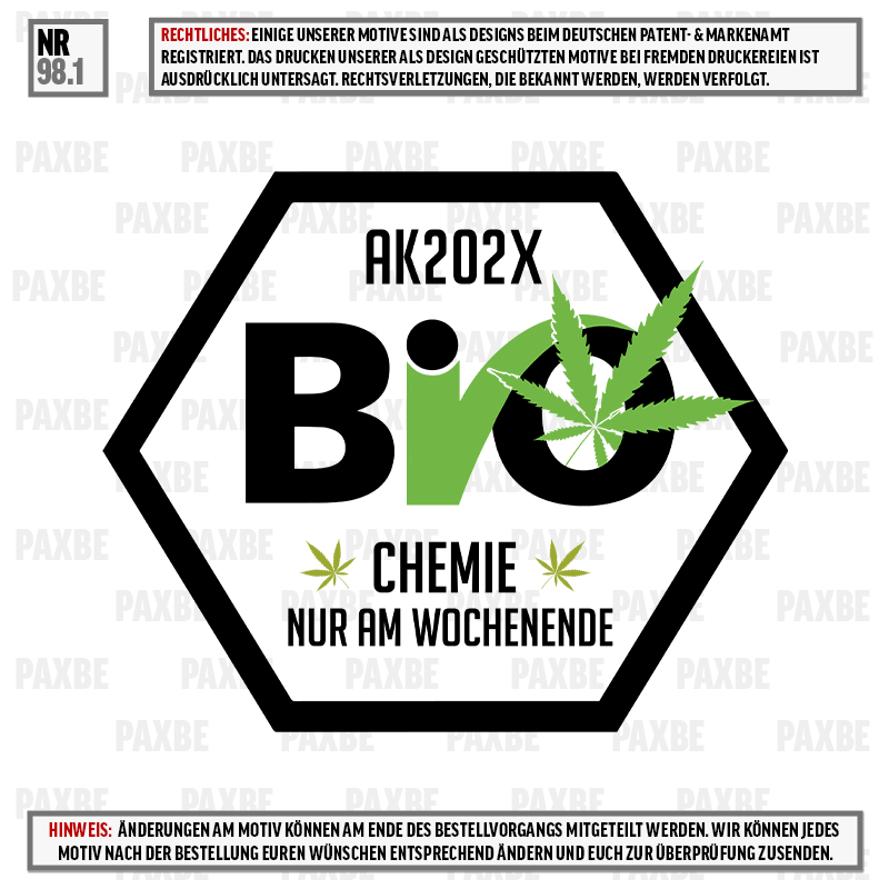 BIO CHEMIE NUR AM WOCHENENDE 98.1