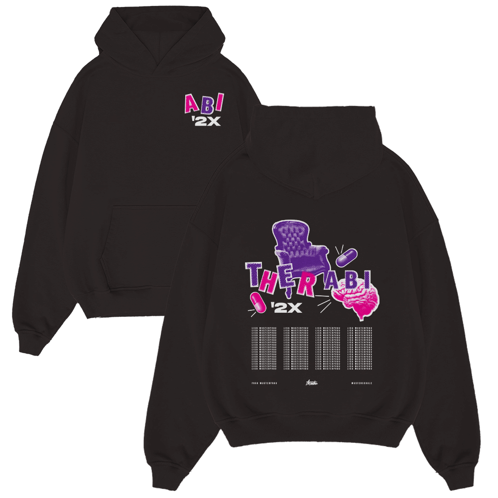 Hoodie, Schwarz, Print, Graphic, Kapuze, Hoodie, Schwarz, Print, Kordelzug, Front-Print