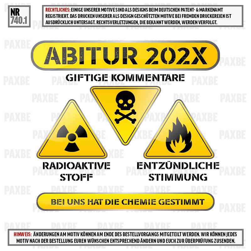 BEI UNS HAT DIE CHEMIE GESTIMMT 740.1 BEI UNS HAT DIE CHEMIE GESTIMMT 740.1