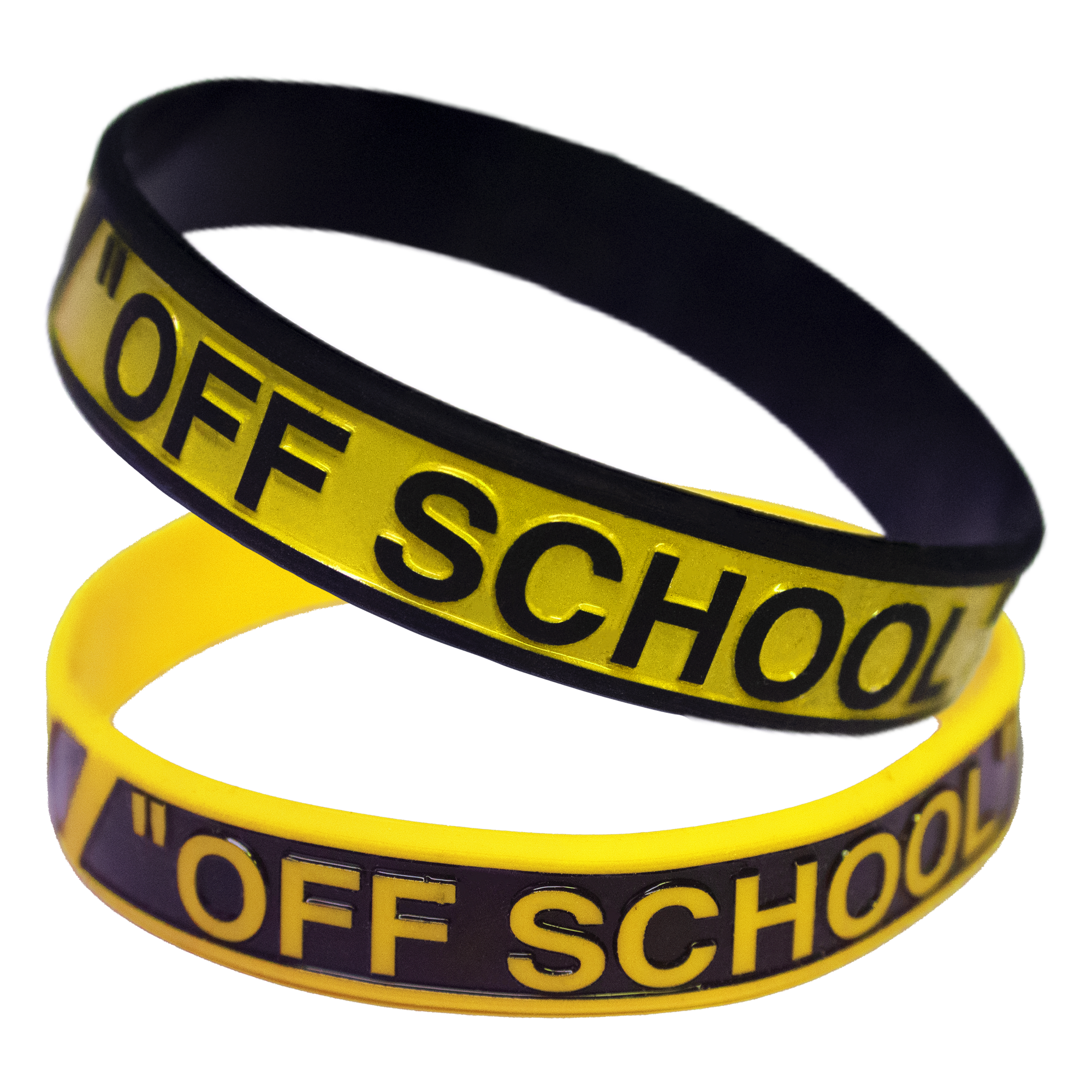"OFF SCHOOL" Silikon-Armbänder für JEDEN Schüler AP "OFF SCHOOL" Silikon-Armbänder für JEDEN Schüler AP