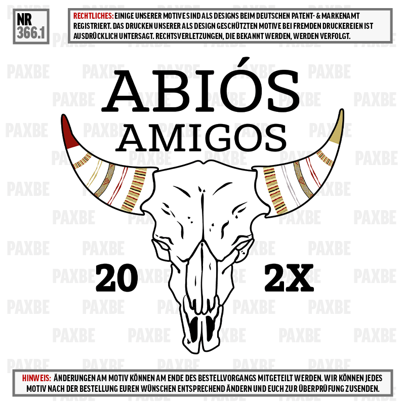 ABIOS AMIGOS BÜFFEL SKULL 366.1 ABIOS AMIGOS BÜFFEL SKULL 366.1