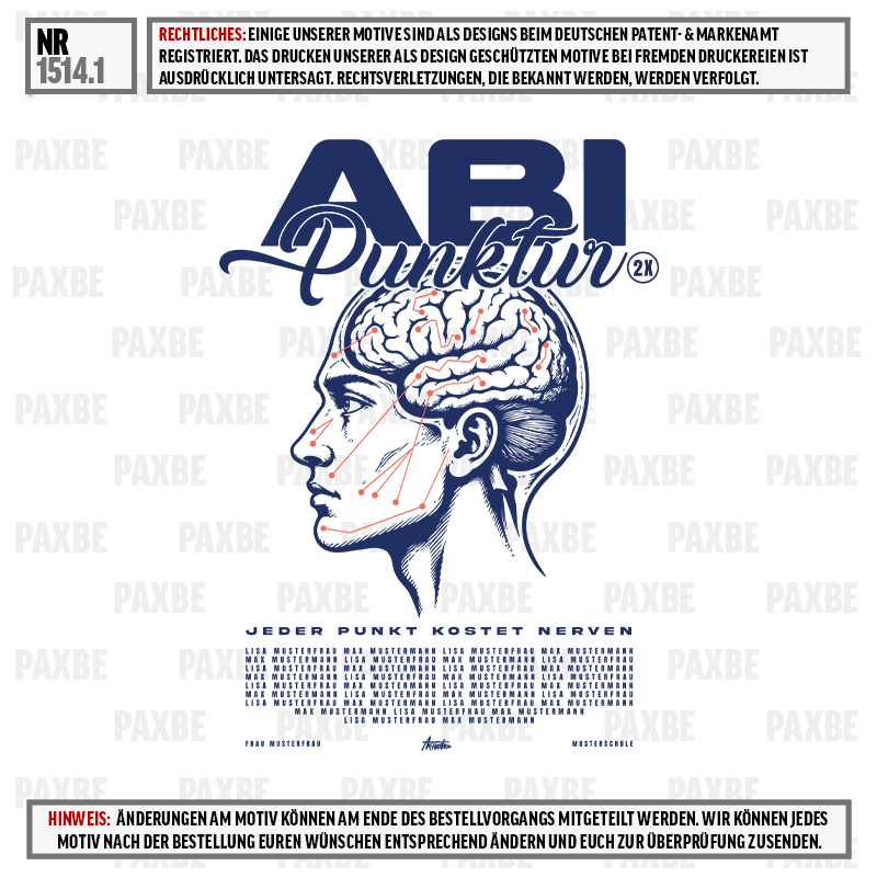 Kopfum print, Hirnbild, Nervensystem, Anatomie, Grafik t-shirt, Gehirn, Kopf, Anatomie, Linien, Design