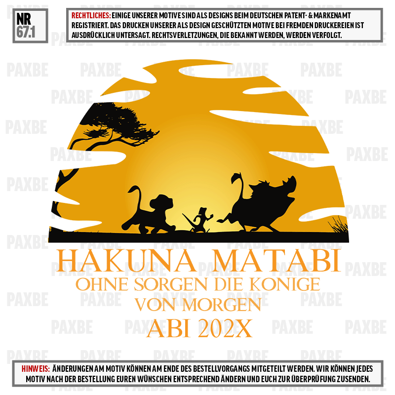 HAKUNA MATABI OHNE SORGEN DIE KÖNIGE VON MORGEN 67.1 HAKUNA MATABI OHNE SORGEN DIE KÖNIGE VON MORGEN 67.1