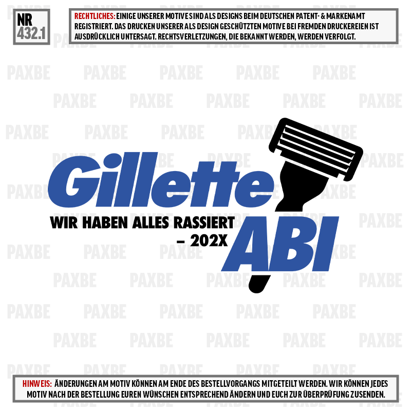 GILETTE ABI 432.1 GILETTE ABI 432.1