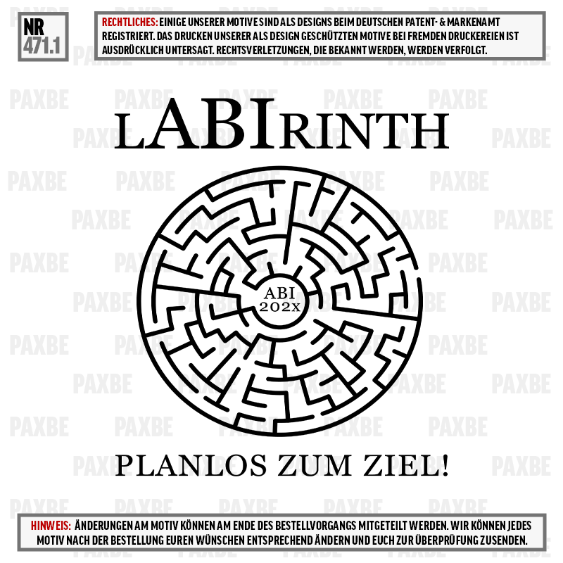 LABIRINTH PLANLOS ZUM ZIEL 471.1