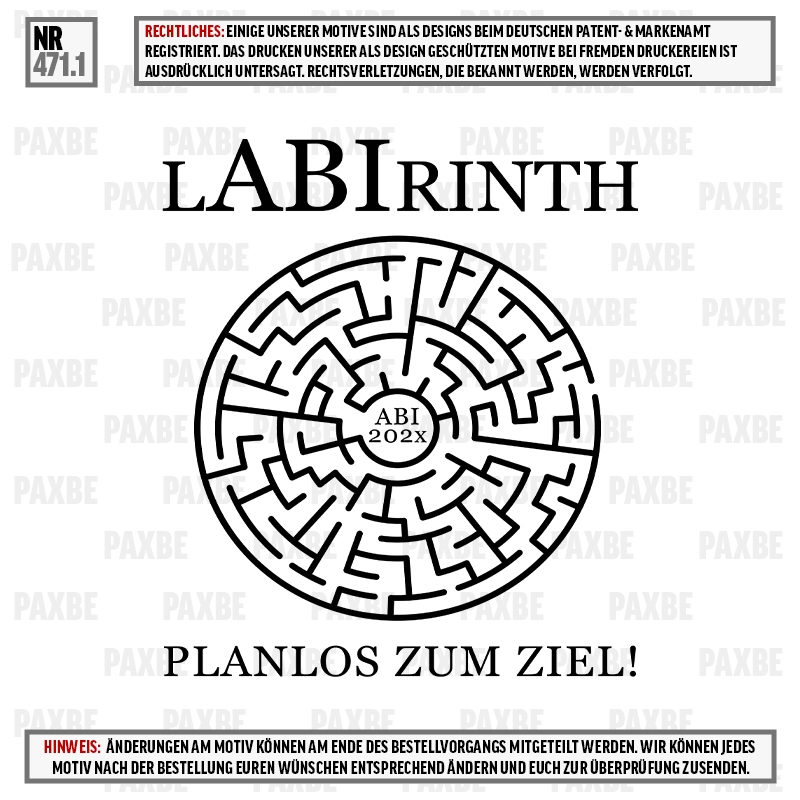LABIRINTH PLANLOS ZUM ZIEL 471.1 LABIRINTH PLANLOS ZUM ZIEL 471.1
