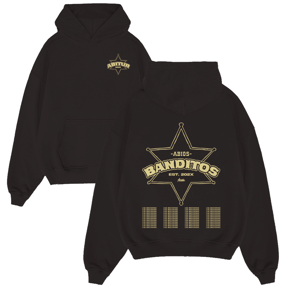 hoodie, schwarz, goldener print, stern-graphics, pullover mit kapuze, Sweatshirt, Hoodie, Schwarz, Sternemblem, Goldene Druck